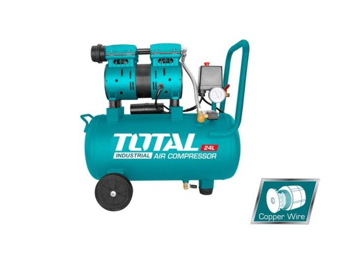 Total 24 Ltr Air Compressor, 600W,0.8HP, Copper Wire Motor- TCS1075248 - Image 1
