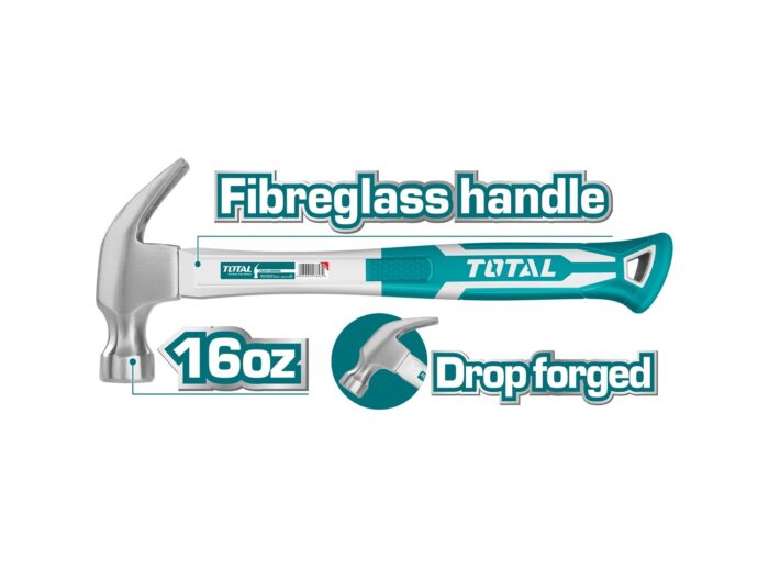 Total 450G Claw Hammer- THT73166 - Image 1