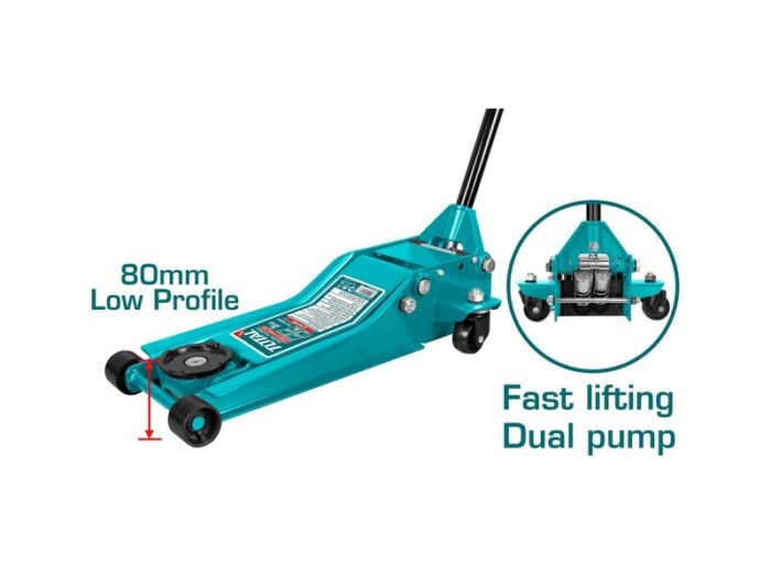 Total Hydraulic Floor Jack 3 Ton - THT10834 - Image 1