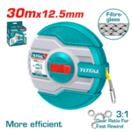Total Fiberglass Measuring Tape 30mx12.5mm - TMTF13306