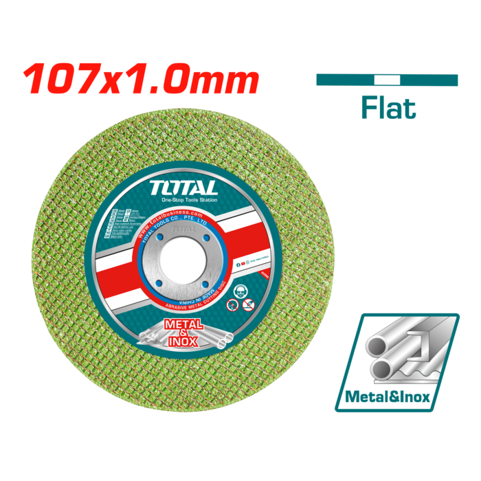 Total Abrasive Metal Cutting Disc 107MM(4")X1.0MM(3/64")X16MM(5/8")- TAC21010725 - Image 1
