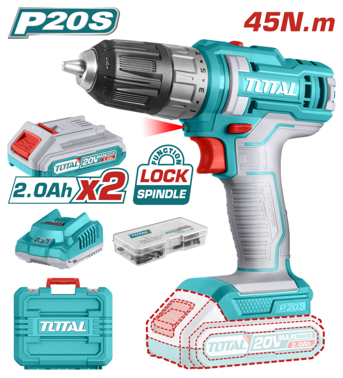 Total Lithium-Ion Cordless Drill- TDLI200528 - Image 1
