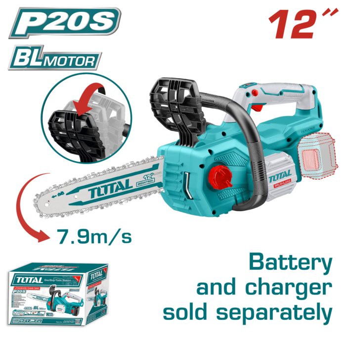 Total 20V Lithium-Ion Chain Saw- TGSLI20128 - Image 1