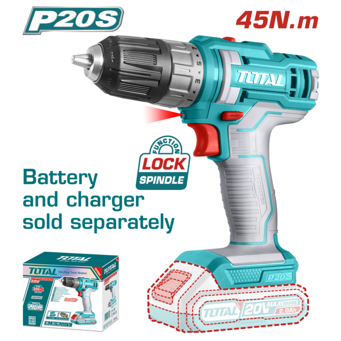 Total Lithium-Ion Cordless Drill- TDLI200515 - Image 1