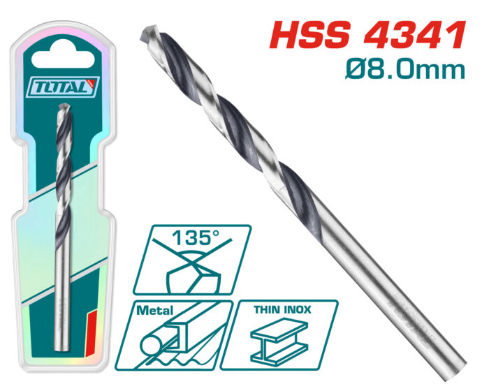 Total 4341 HSS Drill Bit Set - TAC1200804 - Image 1