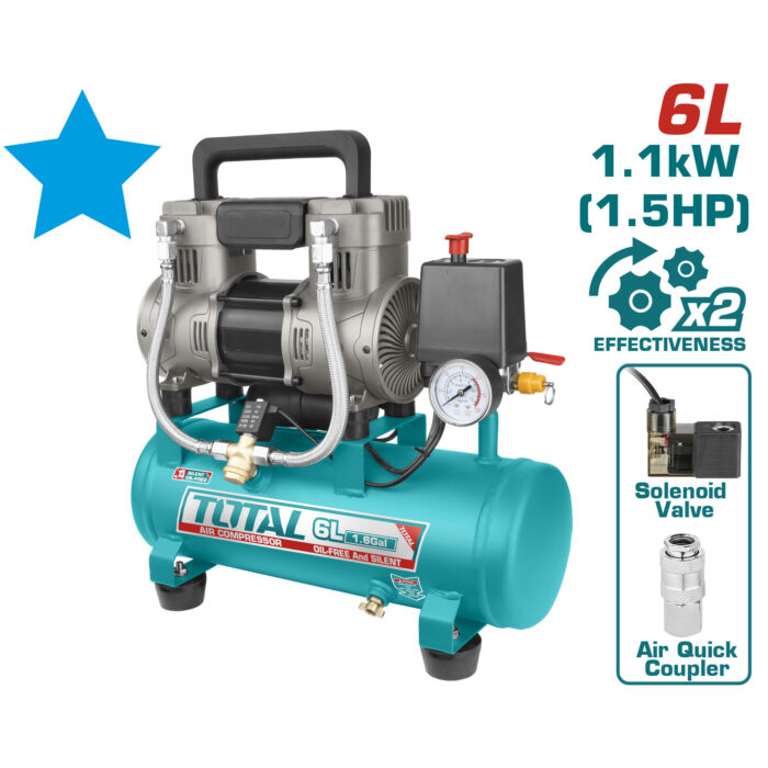 Total 6Ltr Air Compressor - TCS1110062 - Image 1
