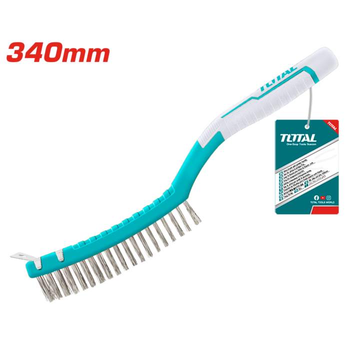 Total 340mm Steel Wire Brush – TAC38051 - Image 1