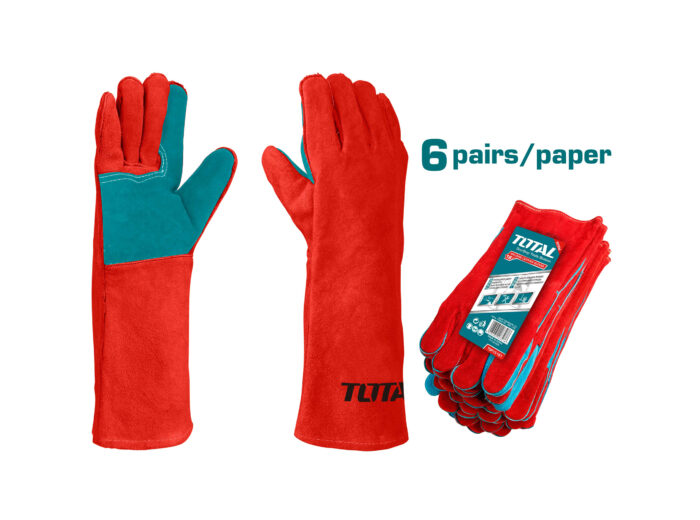 Total 16" Welding Leather Gloves- TSP15216 - Image 1
