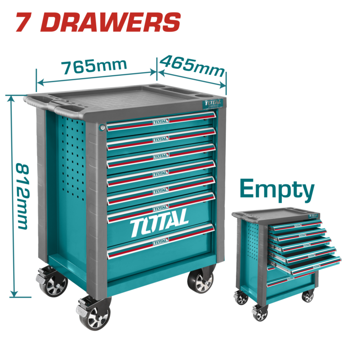 Total 765*465*812mm Roller Cabinet With 7 PCS Drawers – THRC01071 - Image 1