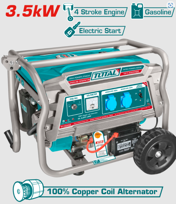 Total Gasoline Generator – TP135006E - Image 1